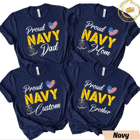 Discover Proud Navy Family Shirt: Custom Boot Camp Graduation Tee