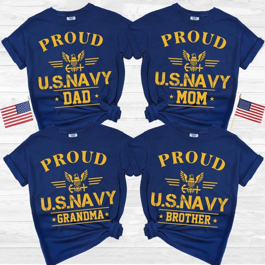 Discover Proud Navy Family Shirt, Custom Boot Camp Graduation T-shirt,  Boot Camp T-shirt, Proud Navy Mom Dad T-shirts, Proud Navy, Military T-shirts