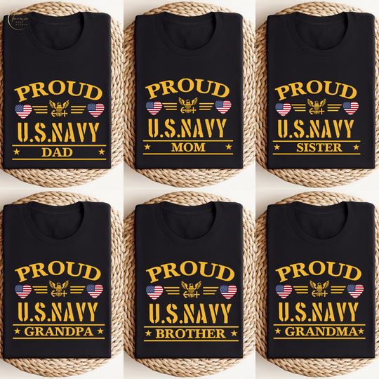 Discover Custom Navy Family Graduation Shirt: Personalized Military Pride Tee