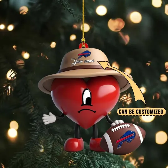 Discover Personalized Buffalo Football Team Bills Christmas Ornament Holiday Gift Decor
