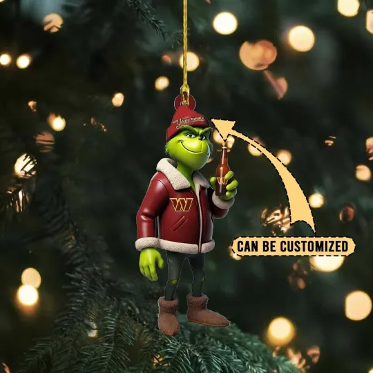 Discover Personalized Washington Football Team Commanders Christmas Ornament Holiday Gift