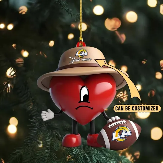 Discover Personalized Los Angeles Football Team Rams Christmas Ornament Holiday Gift