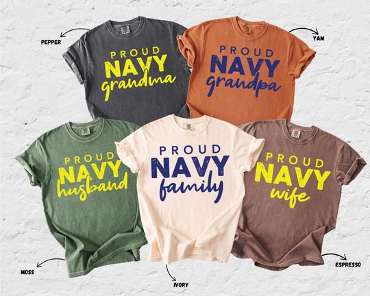 Discover Navy Graduation Comfort Colors Shirt, Proud Navy Family Shirt, Custom Navy Shirt, Military Shirt, Boot Camp Shirt, Proud Navy Mom Dad Tees