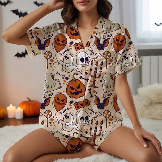 Discover Personalized Halloween Pajamas, Womens Halloween, Matching Halloween Pis, Halloween Family, Halloween Ghost, Halloween Gift, Spooky Season
