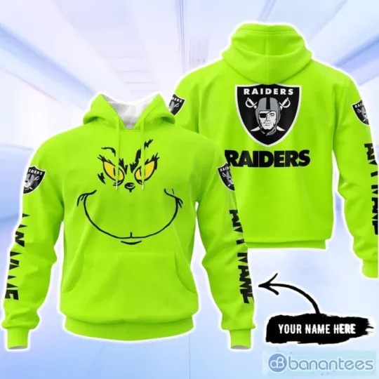 Discover Las Vegas funny character Custom Name Raiders Hoodie Unisex Neon Green Color