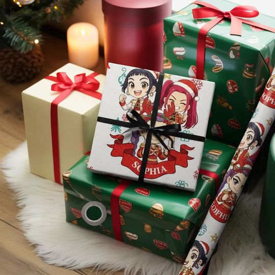 Discover Custom K-Pop Demon Hunter Wrapping Paper, Colorful Pop Star Gift Wrap, Korean Pop Aesthetic Gift Wrap for Birthdays, Fans & Holidays