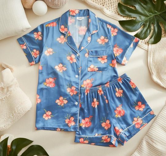 Discover Kpop Demon Hunters Satin Pajamas Set, Abby Pajamas, Saja Boys Pajamas