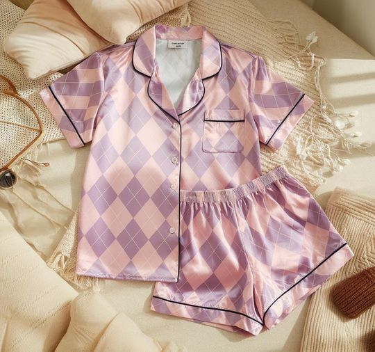 Saja Boys "Baby" Pink Pajamas Set, Abby Pajamas, Kpop Demon Hunters Pajamas