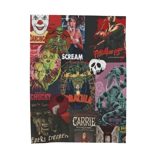 Discover Scary Movies Plush Blanket
