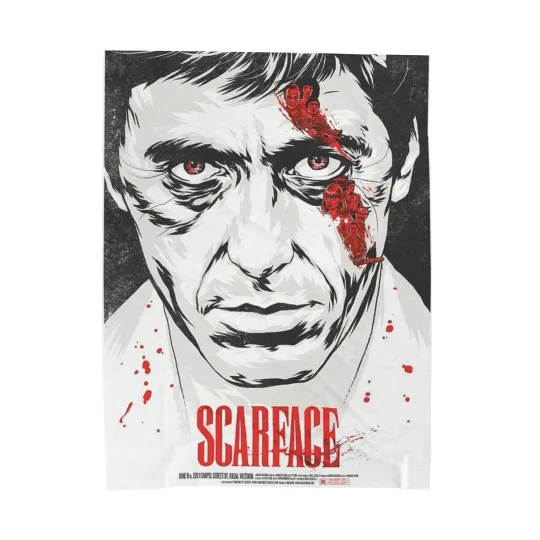 Discover ScarFace Soft Throw Plush Blanket