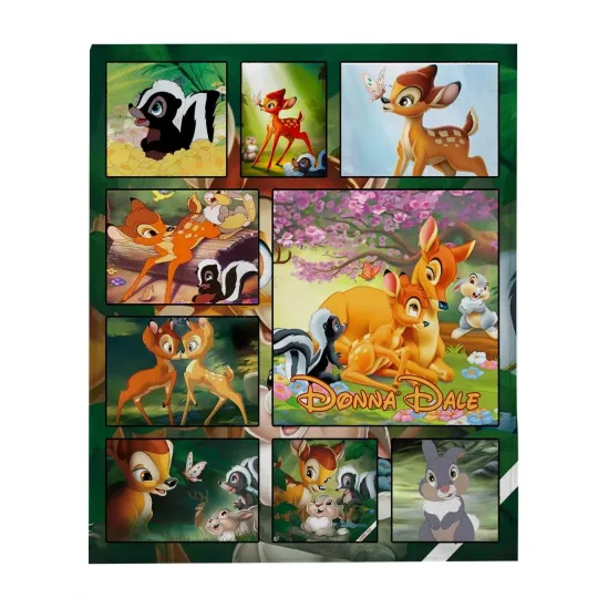 Discover Personalized Disney Bambi Plush Fleece Blanket, Disney Bambi Blanket