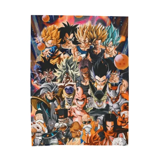 Dragon Ball Z Fleece Blanket Plush Throw for Home & Living