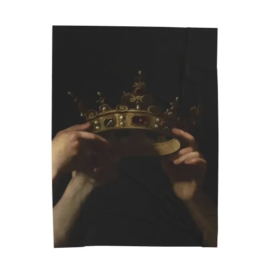 Discover Crown Plush Fleece Blanket