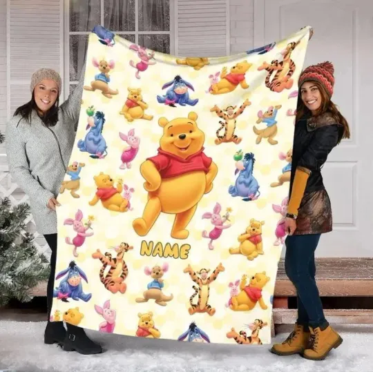 Discover Disney Winnie The Pooh Personalized Fleece Blanket