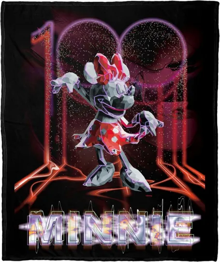 Discover Minnie One Hundred Disney 100 Holiday DisneyFriends Christmas Fleece Blanket