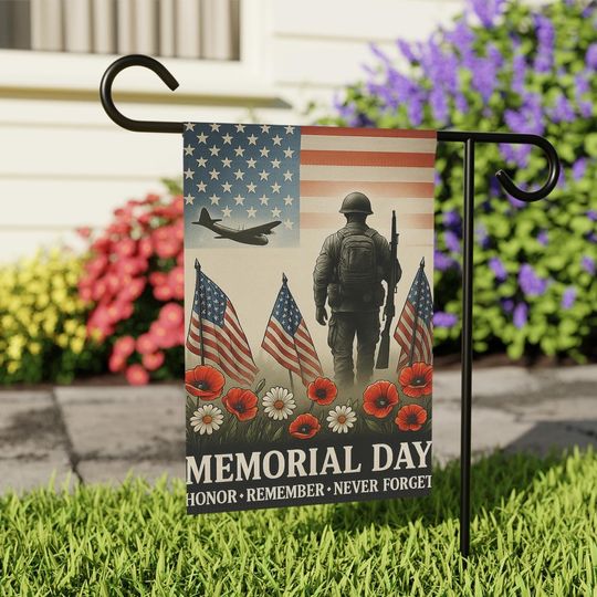 Discover Memorial Day Cerebrate Honor Garden Flag, 4th Of July America Flag, Memorial Military Garden Flag, American Flag, Military Veteran Flag