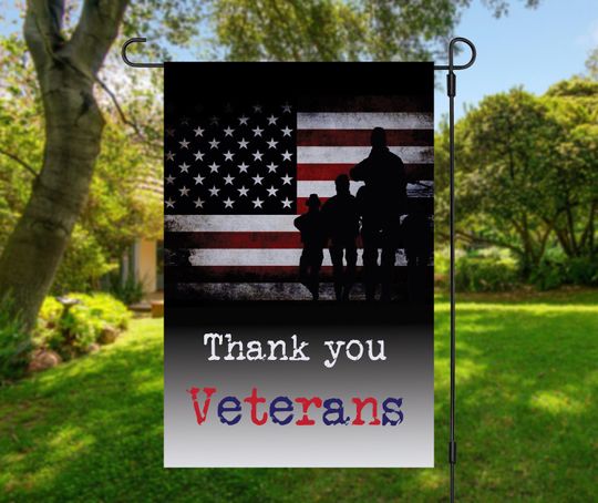 Discover American Flag Veteran Garden Flag: Military Home Decor