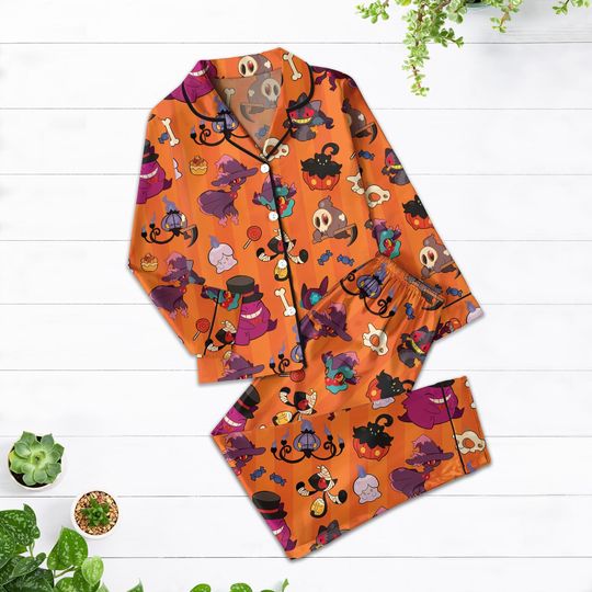 Discover Halloween Poke Family Pajama Set, Poke Dream Pyjamas, Couple Sleepwear