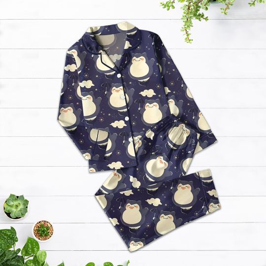 Discover Anime Sn Lax Pajamas Long Set, Sn Lax Dream Pajamas, Couple Pajama Set