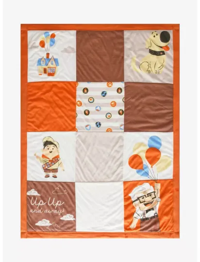 Discover Disney Pixar Up Multi Character Up Up And Away Cozy Fleece Blanket
