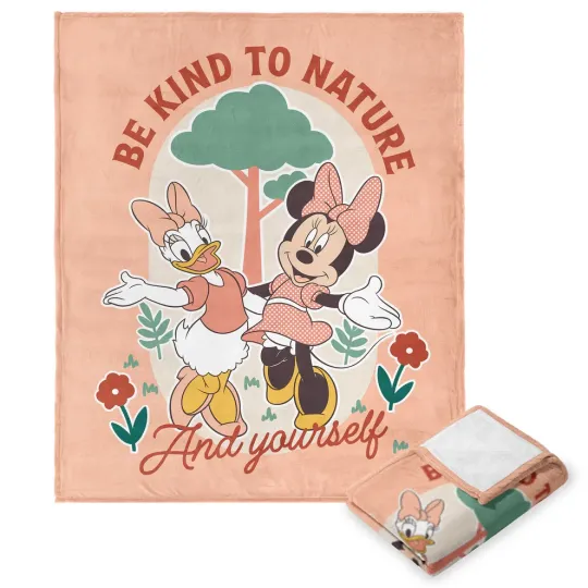 Discover Disney Mickey & Friends Be Kind To Nature Cozy Fleece Blanket