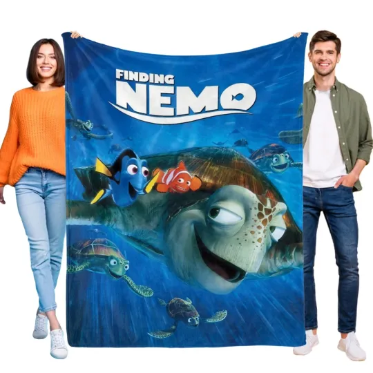 Discover Disney Finding Nemo, Finding Nemo Disney Fleece Blanket Fleece, Fleece Blanket