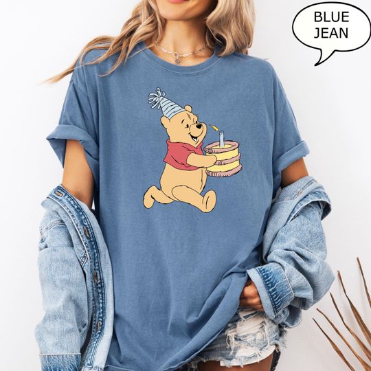 Discover Comfort Colors Pooh Bear Birthday T-Shirt, Its My Birthday Shirt, Winnie The Pooh Shirt, Disney Birthday Shirt, Birthday Gift