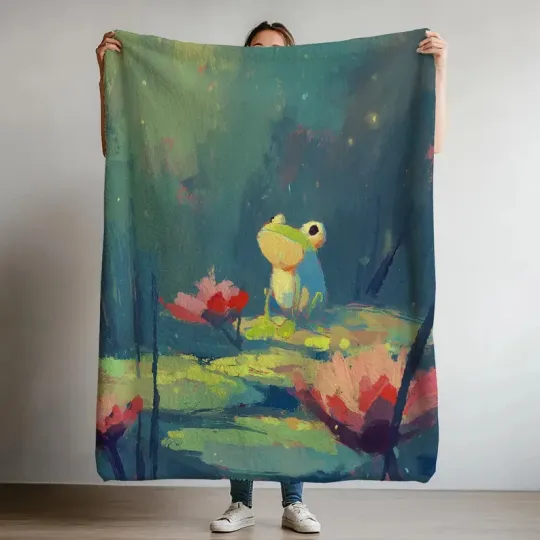Discover The Frog For Disney, The Princess And The Frog Blanket, Fleece Blanket