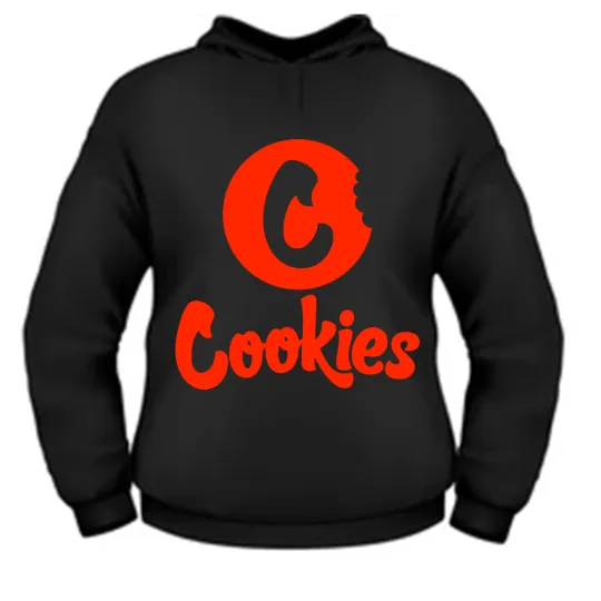 Discover Cookies Cannabis Dispensary Hoodie with Large Marijuana Weed Logo