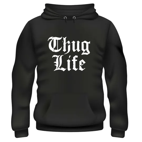 Discover THUG LIFE HOODIE TUPAC SHAKUR 2PAC