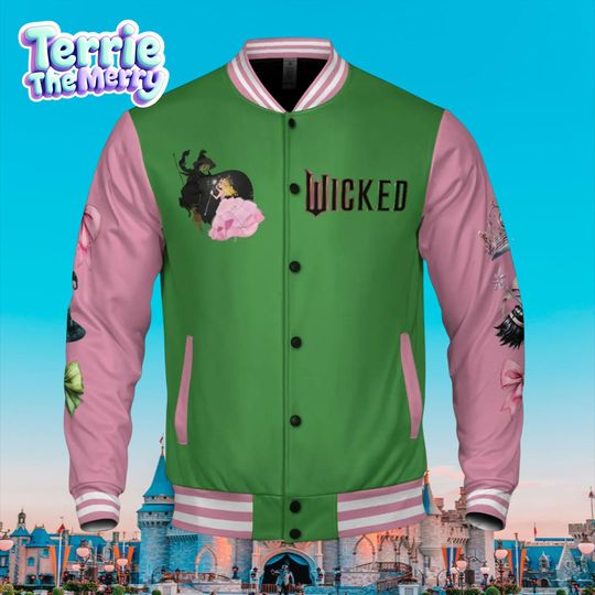 Discover Disney Wicked Varsity Jacket | Custom Change For Good Baseball Jacket
