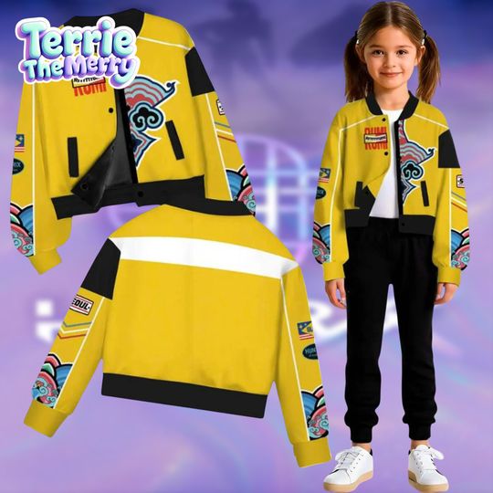 Discover Rumi Demon Baseball Jacket, Kpop Huntrix Cosplay Costume, Youth & Adult Varsity Jacket