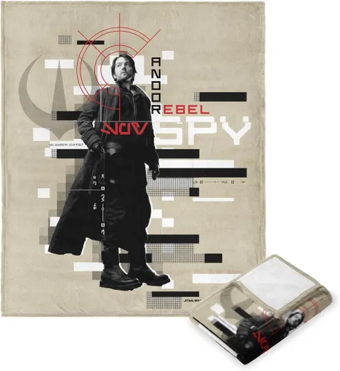 Discover Disney Star Wars Andor Rebel Cozy Fleece Blanket