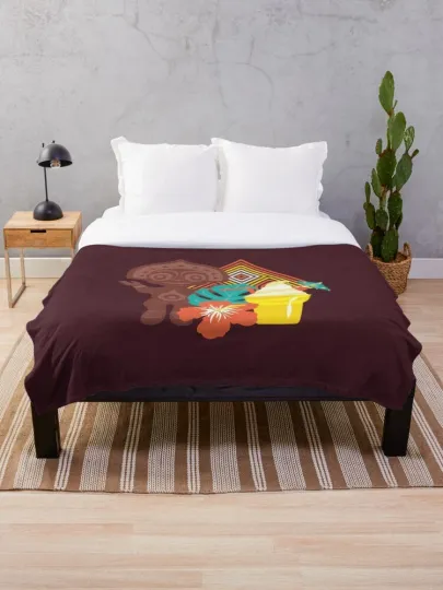 Discover Disney Polynesian Paradise Cozy Fleece Blanket