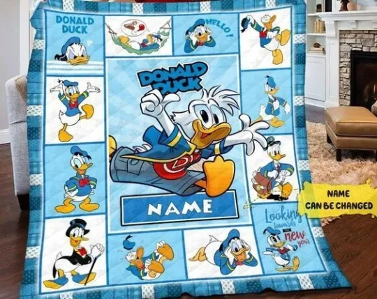 Discover Personalized Donald Duck Blanket Mickey Mouse & Friends Fleece Gifts
