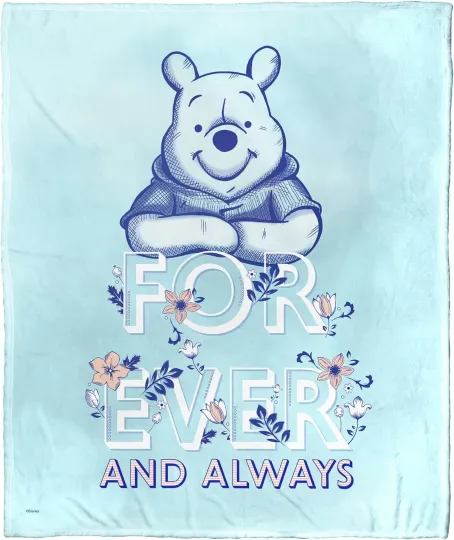 Discover Pooh For Ever And Land Silk Touch Disney Throw Fleece Blanket