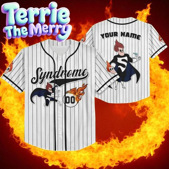 Discover Custom Syndrome Baseball Jersey, Personalized Name Number Jersey