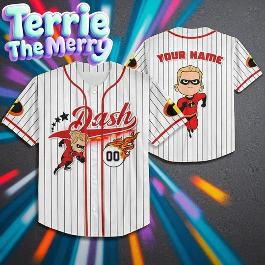 Discover Custom Dash Baseball Jersey, Personalized Name Number Jersey