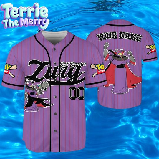 Discover Custom Disney Toy Story Emperor Zurg Purple Baseball Jersey, Sheriff Woody Buzz Lightyear Jersey, Disney Team Outfit, Toy Story Fan Gift