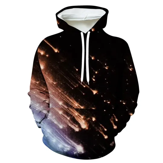 Unisex 3D Christmas Graphic Hooded Sweatshirt Casual Party Top