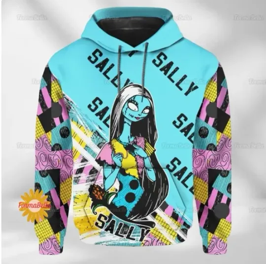 Halloween Sally  3D HOODIE HALLOWEEN GIFT CHRISTMAS GIFT BEST PRICE OVER PRINT
