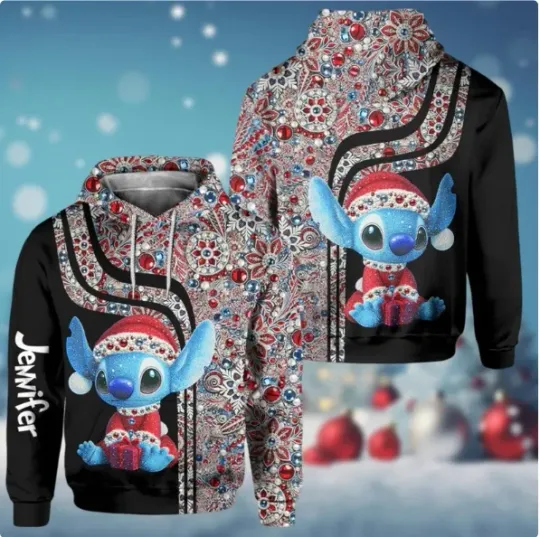 Discover Christmas Stitch 3D HOODIE HALLOWEEN GIFT BEST PRICE OVER PRINT CHRISTMAS GIFT