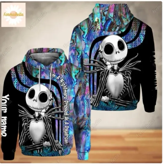 Discover Halloween Custom Jack Skellington 3D HOODIE HALLOWEEN GIFT CHRISTMAS GIFT