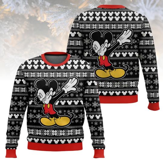 Discover Disney Mickey Mouse Ugly Christmas Sweater, Mickey Mouse Sweater, Magic Kingdom Xmas Holiday Gift, Funny Mickey Sweater