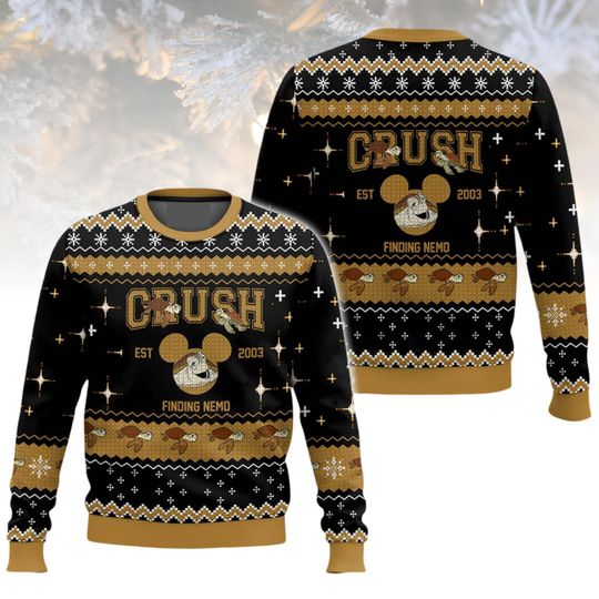 Discover Finding Nemo Ugly Christmas Sweater Crush Sweater Disney Christmas Gift For Men Women, Disney Character Sweater
