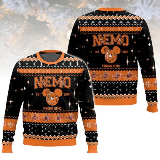 Discover Finding Nemo Ugly Christmas Sweater, Disney Sweater, Holiday Gift for Men Women, Xmas Disney Gift, Disney Character Sweater
