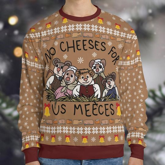 Discover Vintage Muppet Christmas ugly Sweater, Mice No Cheeses For Us Meeces Sweater, Mouse Merry Xmas Party Sweater, Christmas Gifts Idea