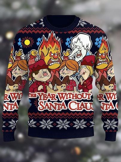 Discover A Miser Brothers' Christmas Ugly Sweater, The Year Without Santa Claus Sweater,  Miser Brothers Family Holiday Sweater, Xmas Gifts Idea