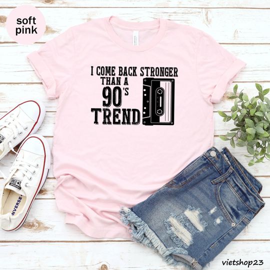 Discover I Come Back Stronger Than A 90s Trend Unisex T-shirt, Shirt For Taylor Fans, Taylor Lyrics Shirt, 90s T-Shirt, Song Lyric Shirt, Music Shirt