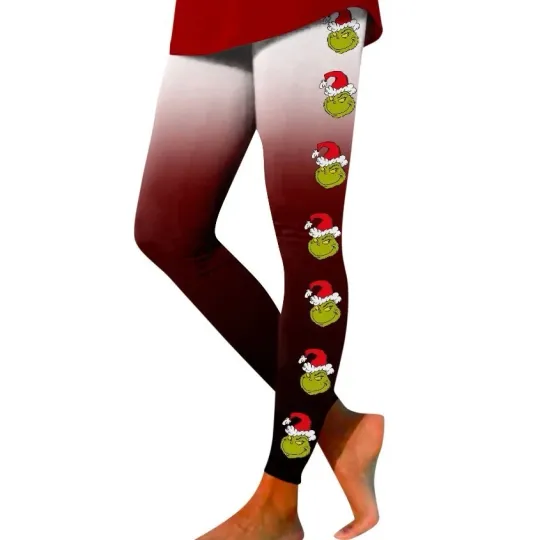 Discover funny character Leggings Christmas, Grichmas Women's Yoga Pants Leggings